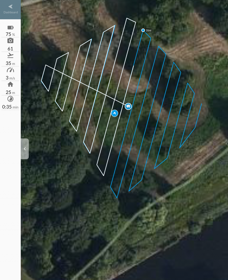 Using DroneDeploy and the POI mode for automatic point cloud mapping ...
